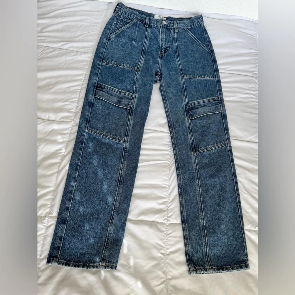 AGOLDE Cooper Cargo in Denim Blue Women's